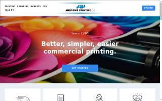 Andrews Printing of Homewood website