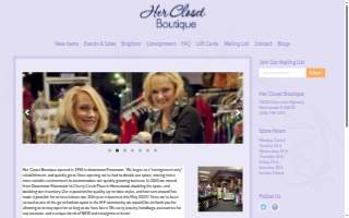 Her Closet Boutique website