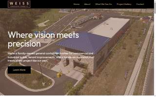 Weiss Construction Group website