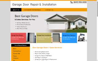 Algonquin Garage Doors Repair L.L.C. of Huntley website