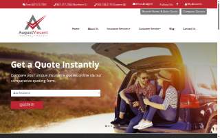 August Vincent Insurance Agency website