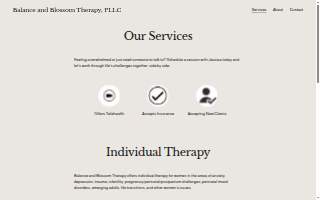 Balance and Blossom Therapy, PLLC website