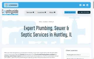 Countryside Plumbing Sewer and Septic of Huntley website