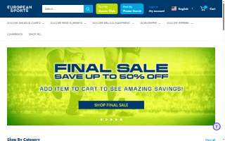 European Sports website