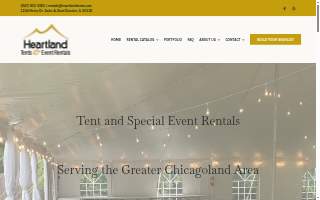 Heartland Tents & Event Rentals of Huntley website
