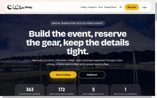 Luna Party Rental of Huntley website