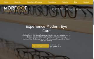 Morfoot Family Eye Care website