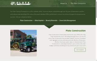 Plote Construction Inc website