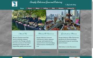 Simply Delicious Gourmet Catering website