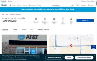 AT&T Store of Jacksonville website
