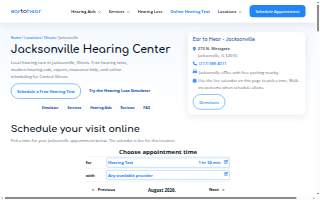 Hearing Care Center website