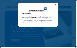 The Farmers State Bank and Trust Company website