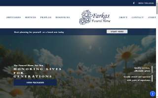 Farkas Funeral Home website