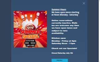 Joliet Town & Country Lanes website