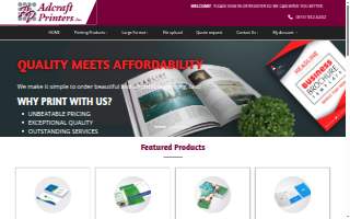 Adcraft Printers Inc website