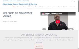 Advantage Copier Equipment & Services website