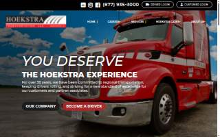 Hoekstra Transportation, LLC website