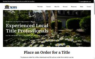 KHS Title & Trust website