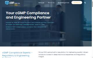 cGMP Consulting Inc. website