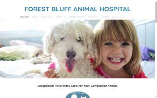 Forest Bluff Animal Hospital website