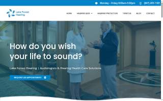 Lake Forest Hearing Professionals of Deerfield website