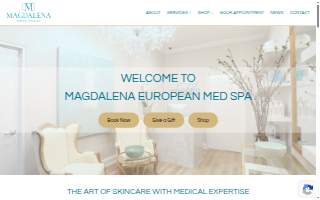 Magdalena European Med Spa website