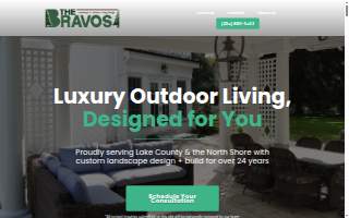 The Bravo's | Landscape & Outdoor Living Design website