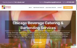 Chicago Beverage Catering website