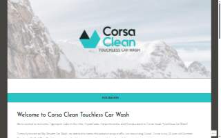 Corsa Clean Touchless Car Wash website