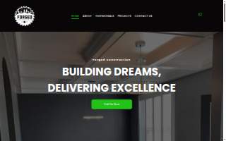 Forged Construction website
