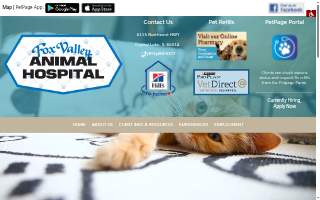 Fox Valley Animal Hospital website