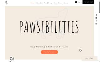 Pawsibilities Dog Training website