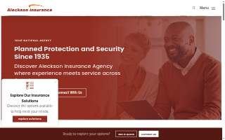 Aleckson Insurance Agency website