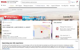 CVS Pharmacy of Lake Zurich website