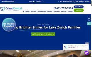 Grand Dental - Lake Zurich website
