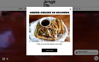 JJ Twigs Pizza website