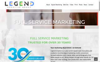 Legend Creative Group website