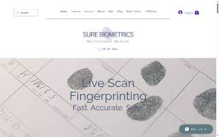 Sure Biometrics website