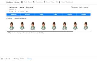 Bellacure Nail Lounge website
