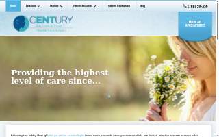 Century Ear Nose and Throat website