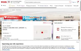 CVS Pharmacy of Lemont website
