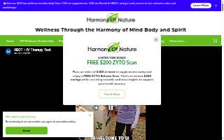 Harmony of Nature website