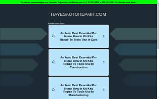 Hayes Auto & Truck Repair website