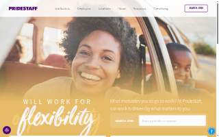 PrideStaff website