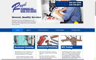 Royal Plumbing Inc website