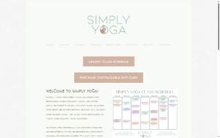 Simply Yoga website