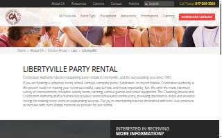 Clowning Around and Celebration Authority of Libertyville website