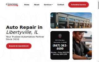 Cornerstone Tire & Auto website