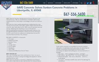 CRC Concrete Raising & Repair of Libertyville website