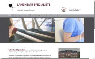 Lake Heart Specialists of Libertyville website